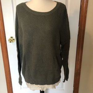 Olive green sweater